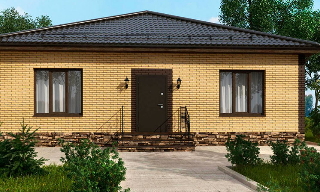 Проекты одноэтажных домов из кирпича | Строй-Грг - Георгиевск от 3586 рублей